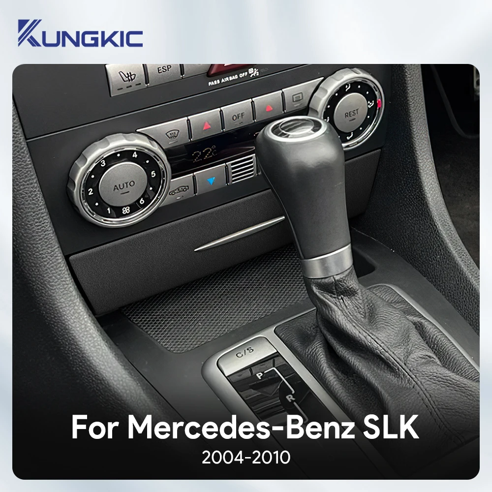 

For Mercedes Benz SLK R171 2004 2005 2006 2007 2008 2009 2010 Car Central Air Outlet Top Suede Trim LHD RHD Sticker Accessories