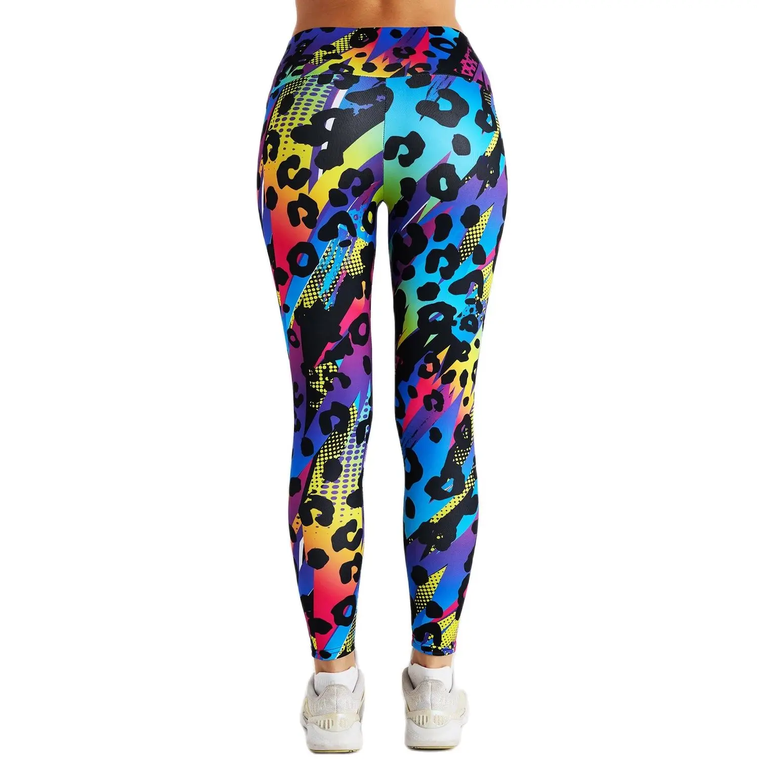 Leopard Leggings Fitness Women High Waisted Yoga Pants Compressing Belly Sports Tummy Control Ruched 2022 Gym Workout Pants