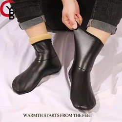 YANBIGUO Men&Women's Warm Socks,1/3/5 pairs Winter Thick Velvet Socks,Non slip Bottom,Waterproof Indoor Floor/Home/Outdoor Wear