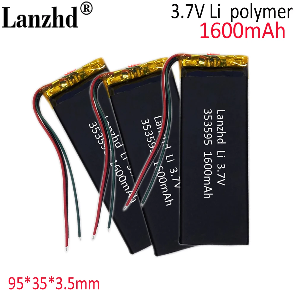 3.7V 1600mah Li-polymer Li-ion Battery For China Clone MTK Phone goophone I6 6S IP6 4.7inch 323696 353595 3035100 323595