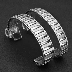 12mm 14mm 18mm Stainless Steel Elastic Stretch Watch Strap Metal Expansion Wrist Band Universal Bracelet Men Belt Accessories