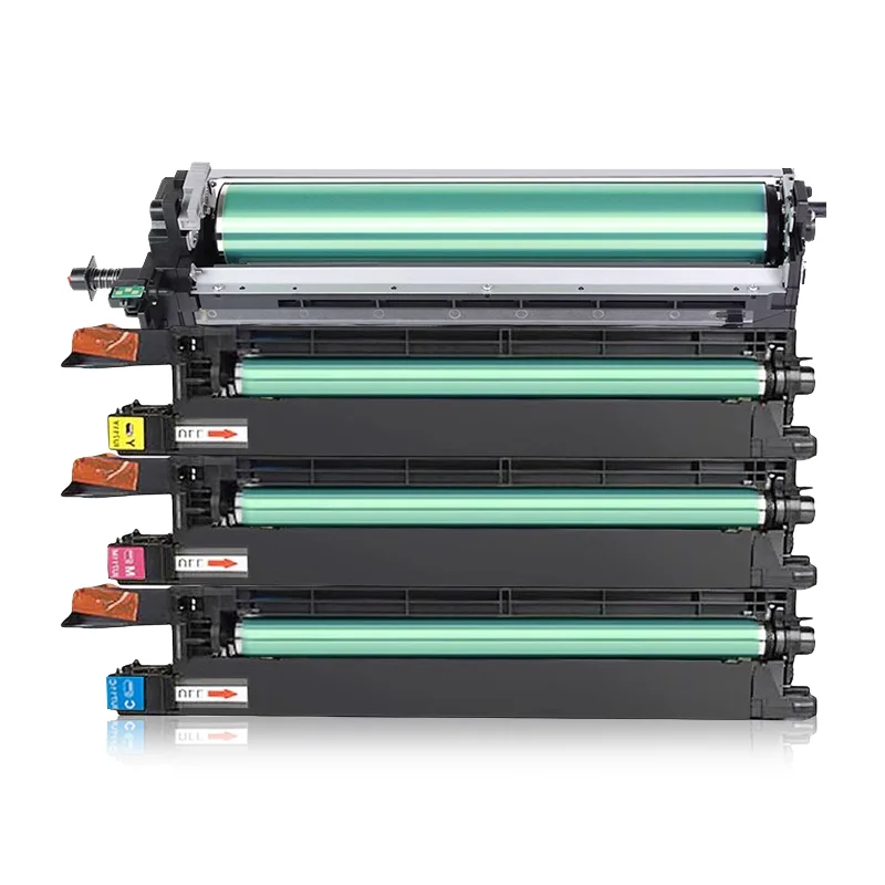4Pcs  IU711C IU711Y IU711M Developer Unit DR711K Drum Unit Compatible for Konica minolta C654 C754 C654e 654 754 C754e Printer