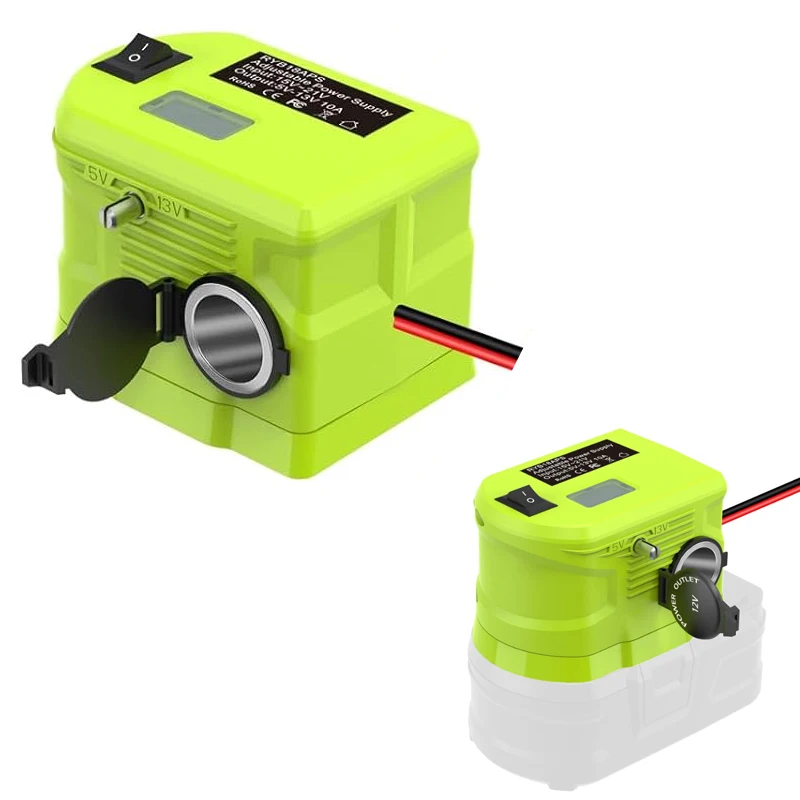 

Адаптер для электроинструментов, регулятор напряжения прикуривателя, 18 В до 12 В (5-13 В), понижающий преобразователь для литиевой батареи Ryobi 18 В