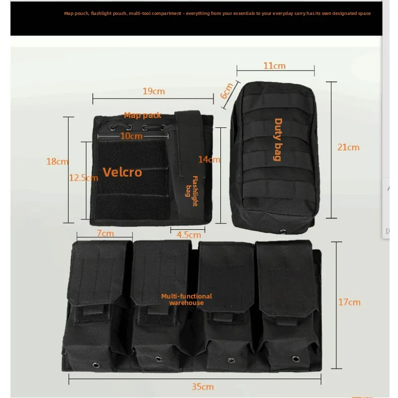 Picture 6: Multi pocket tactical vest role-playing combat suit hunting vest