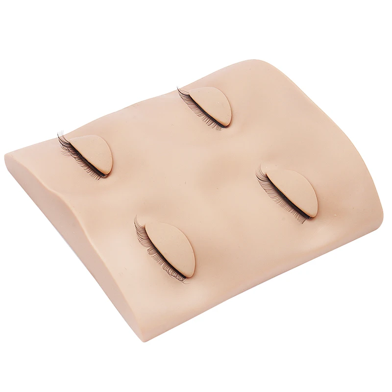 Silicone Lash Head Mannequin Removable Eyelid Kit Supplies Professional Eyelash Head Form Eyelash Extension Practice Fake Model