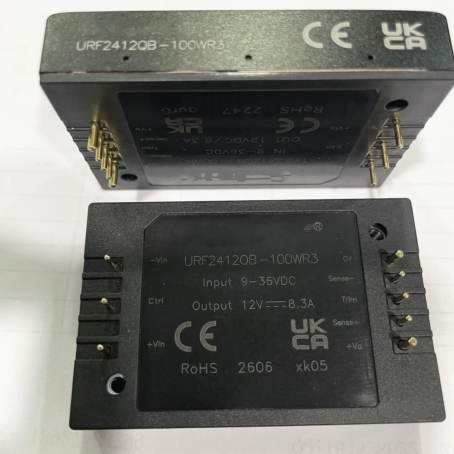 URF2412QB-100WR3 DC-DC power module Output: 12V=-=8.3A Input :9-36VDC