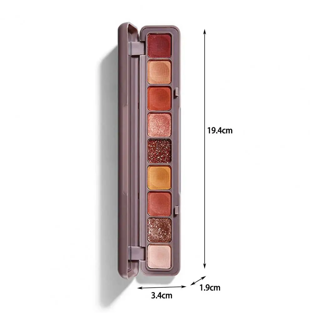 Exquisite Lidschatten platte einfach auftragen Glitter 9 Farben kosmetische Lidschatten-Palette Augen pigmente Lidschatten-Palette Schönheit