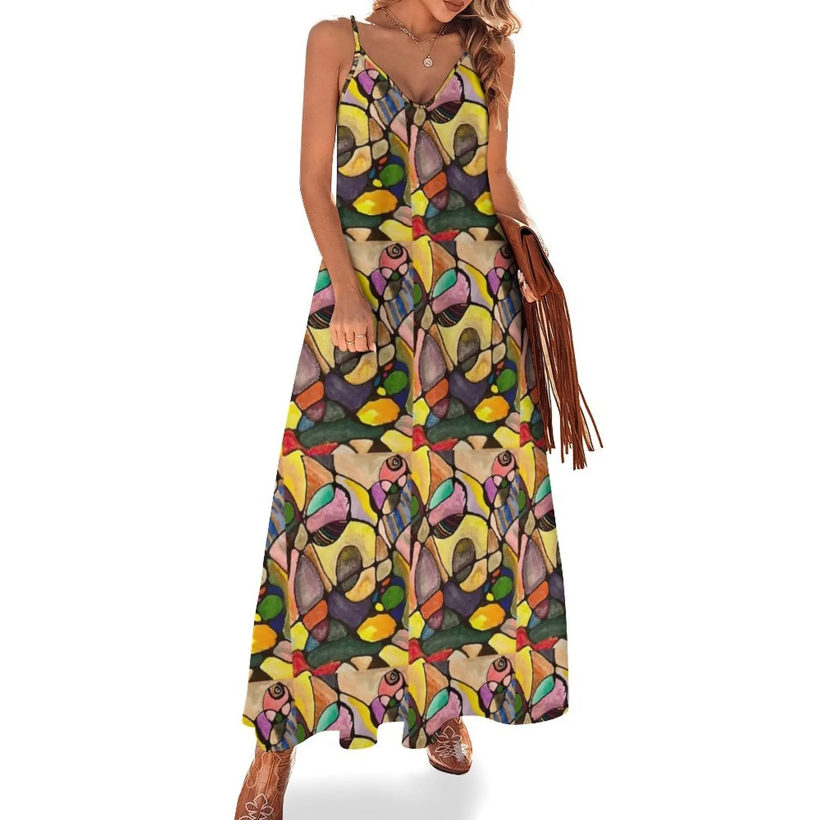 

Watercolor Sleeveless Dress Womens dresses Dress women women clothes