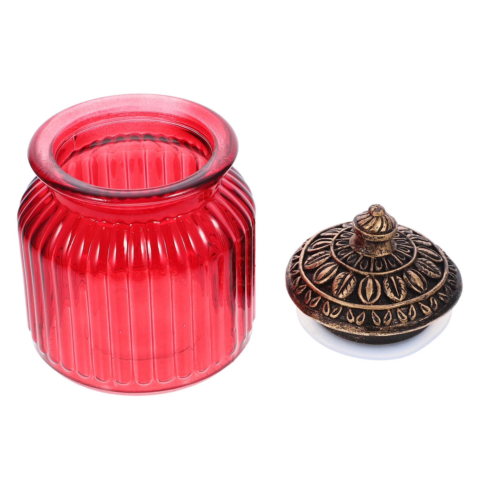 

Vintage Kitchen Canisters Red Coffee Containers for Food Jar with Lid Small Sealed