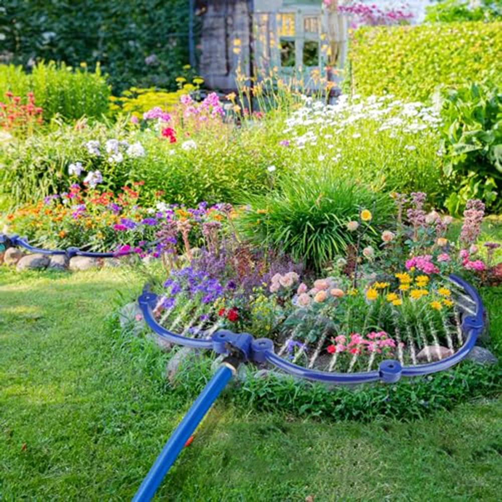 2PCS Sprinkler 360° Tree Watering Ring System With 13 Inch Round Sprinklers For Garden Watering Irrigation