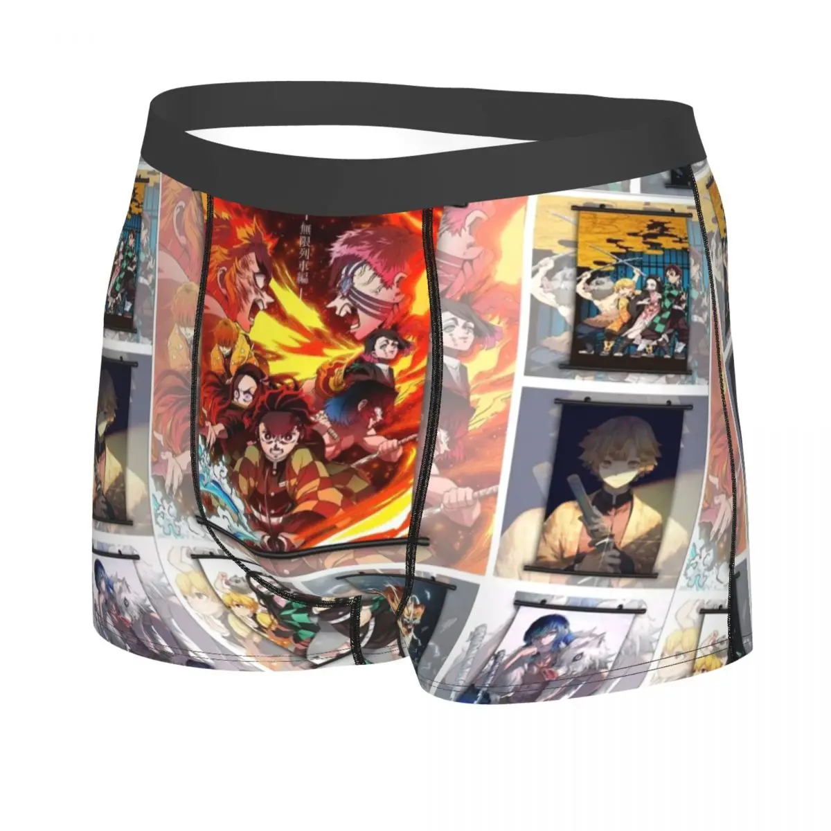 Kimetsu No Yaiba Demon Slayer Men's Boxer Briefs special Highly Breathable Underwear High Quality 3D Print Shorts