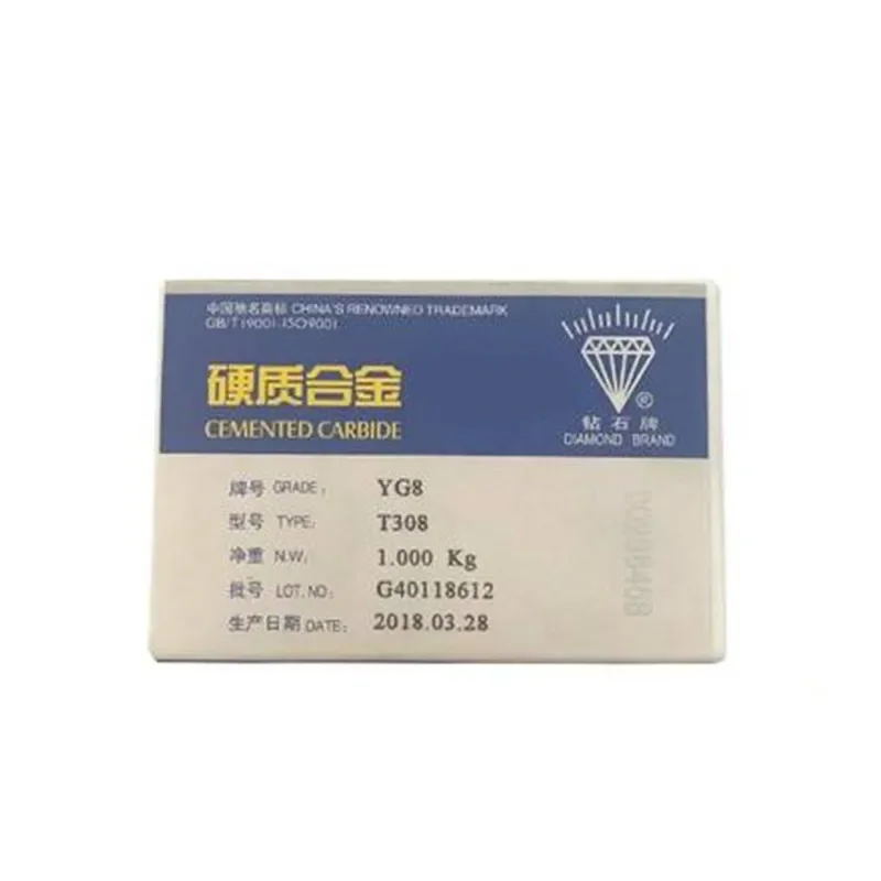 

1KG YG8 YG6 T107 T110 T310 T313 S122 T313X2 YG11C T313X2 Geological Mine Carbide Welding Inserts Head Brazed Blade Drilling Tips