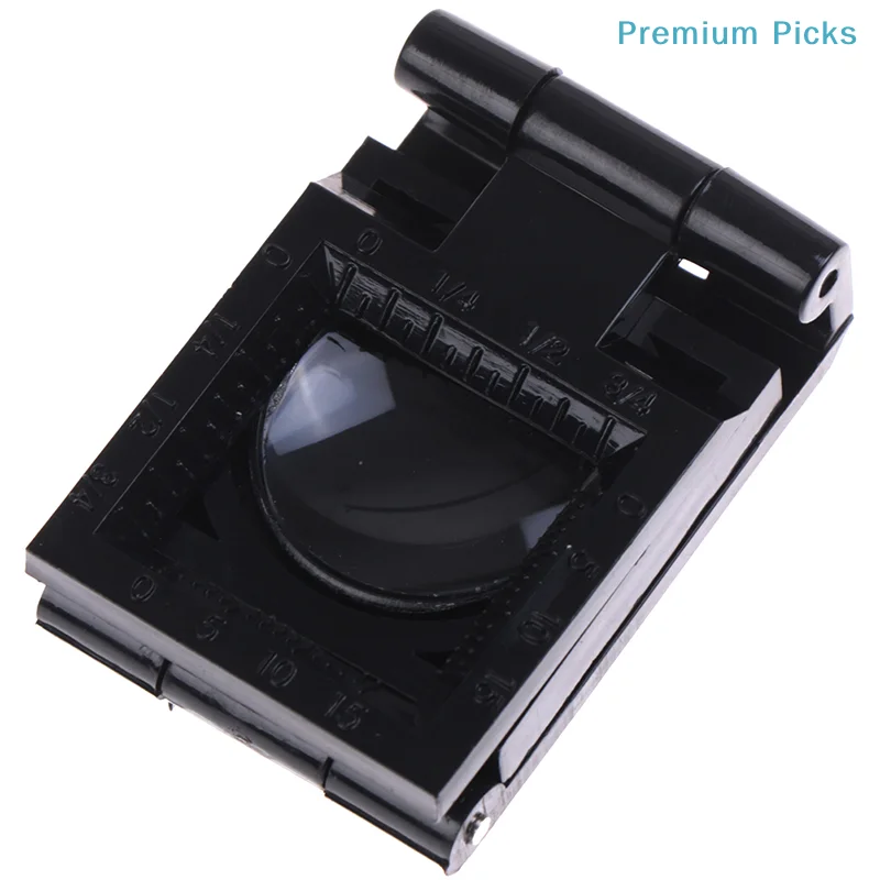 10X 28mm Folding Magnifier Stand Loupe with Scale for Textile Optical Glass Plastic folding 22MM caliber magnifying glass Tool