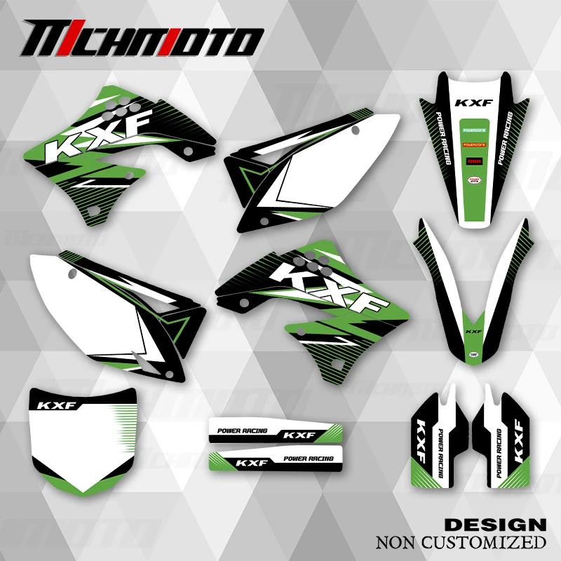 

MCHMFG новый стиль графические наклейки наборы наклеек для KAWASAKI KXF 450 2009 2010 2011
