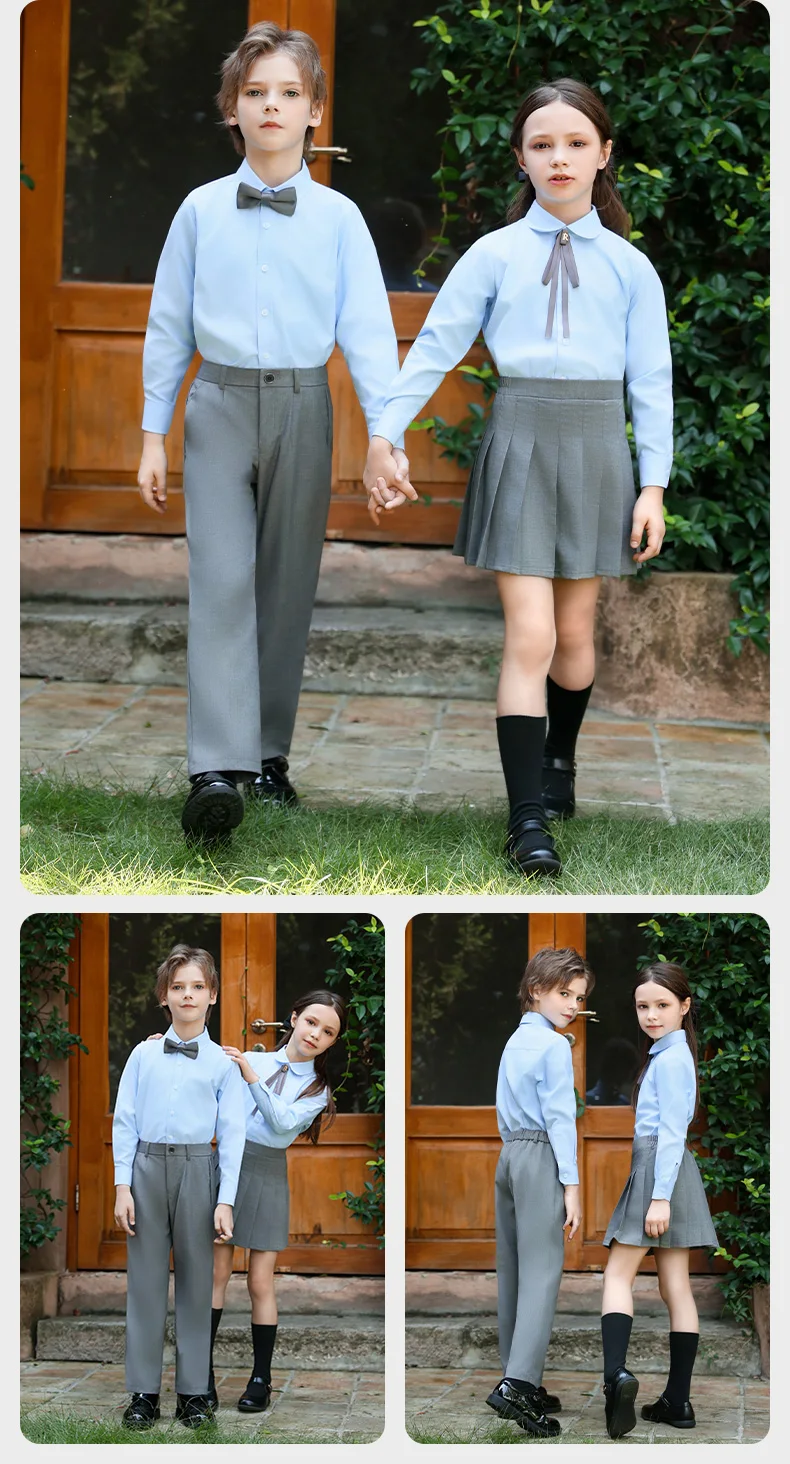 Luxuriöses Kinder-Hochzeitsset für Mädchen, Hemd und Hose für Jungen, lila Party-Outfits, Anzug, Kinder-Schuluniform, formelle Kleidung – Detail 34