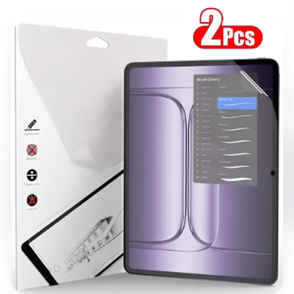 Protector de pantalla de película de papel, 2 uds., 10. a generación, A16, para Ipad Pro 13, 12,9, 11, 2025, M4, M3, Air 5, 4, 10,2, Mini 6, 7, grabador de película mate