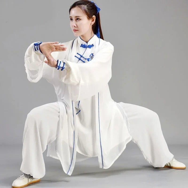 Tai Chi Uniform Traditional Chinese Clothes Taichi Wushu Clothing Martial Arts Suit Kung Fu Morning Exercise Sportswear 1104 MN1