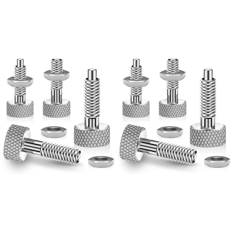 AT29-8Pcs Handle Quick Release Pins,Quick Release Lock Pin, Retractable Spring Plunger, M6 Lockout Kit For Rolling Tool Box