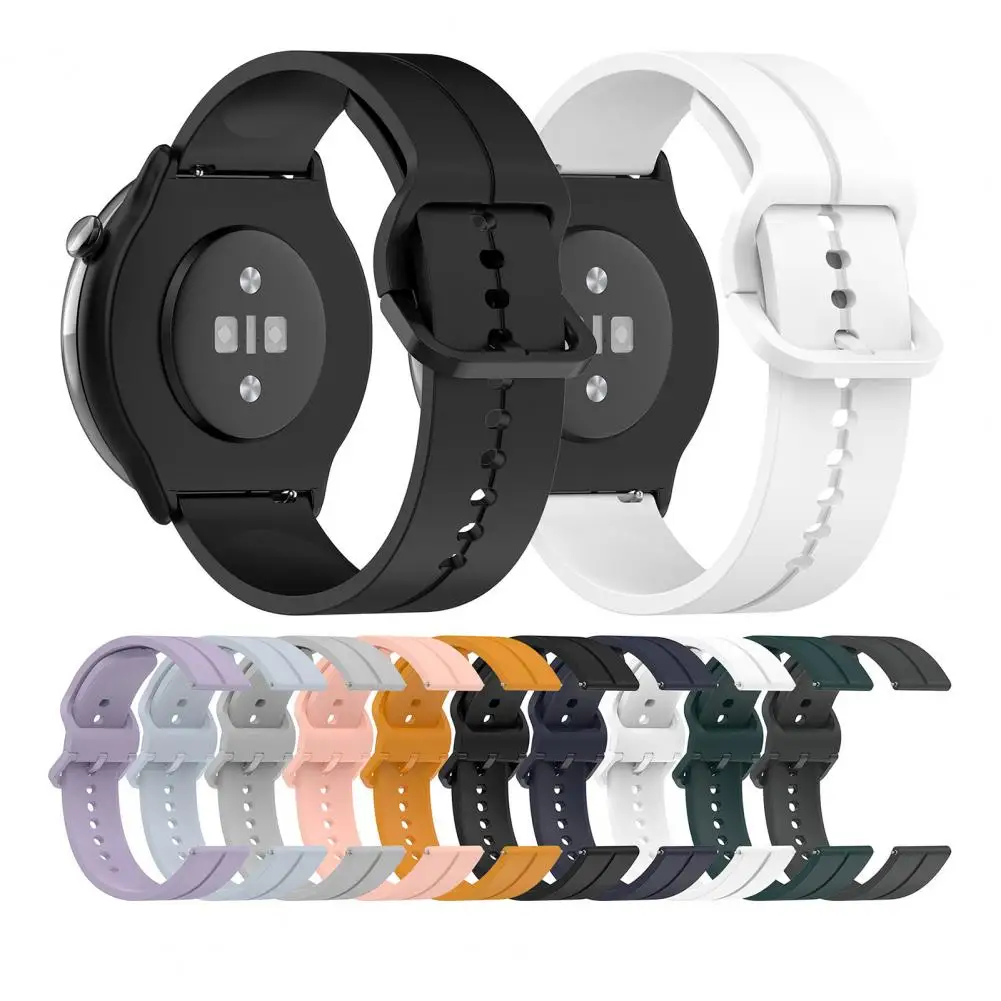 Resistente à sujeira elegante pulseira relógio inteligente, Silicone Wristwatch Strap, À prova d'água