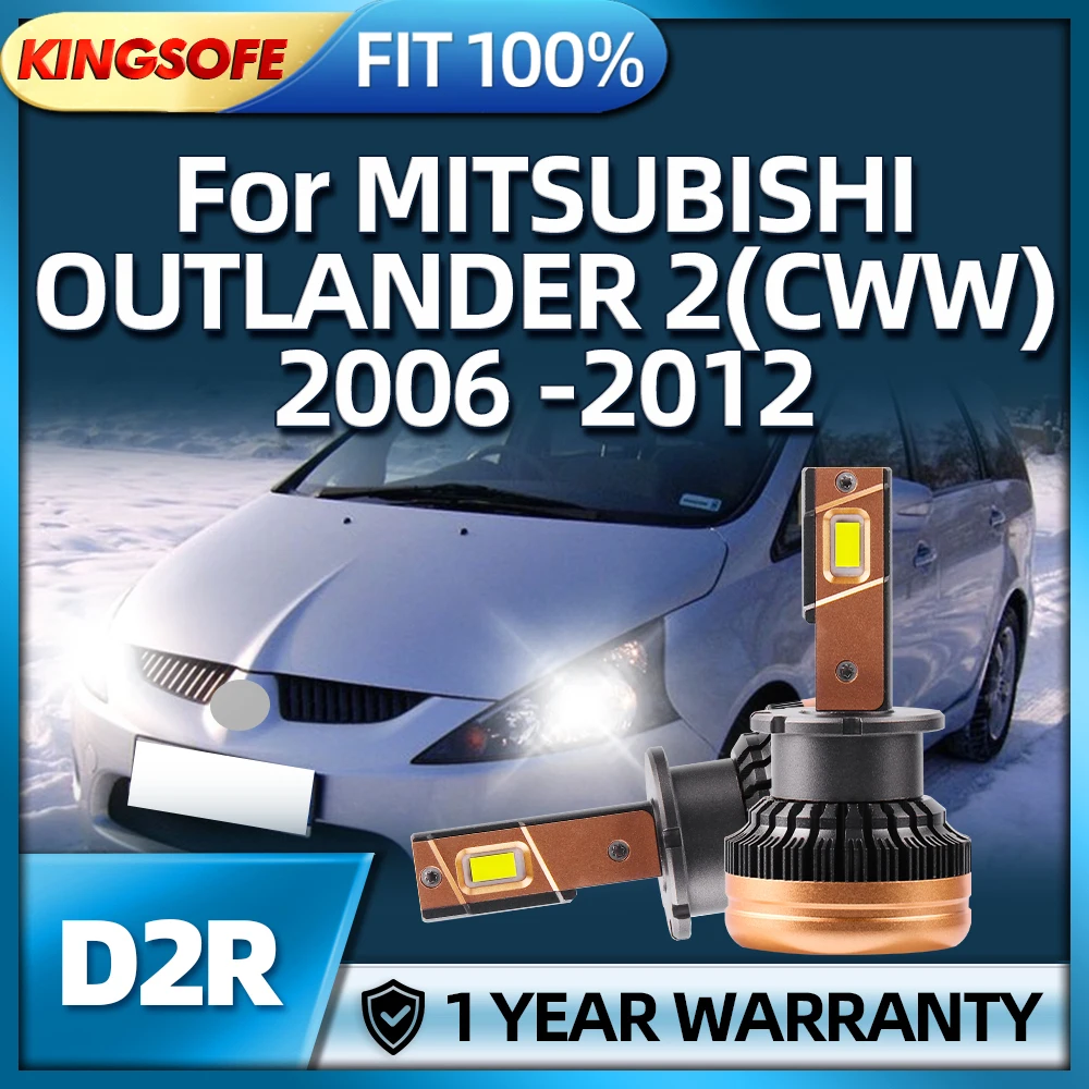 

LED Headlights HID 150W D2R Two-sided CSP Chip 6000K For MITSUBISHI OUTLANDER 2(CWW) 2006 2007 2008 2009 2010 2011 2012