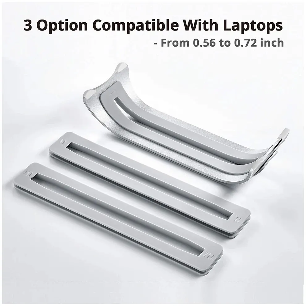 Vertical Laptop Stand Holder,Three Sizes Compatible with Laptops,Space-Saving Aluminum Alloy Laptop Stand for Macbook