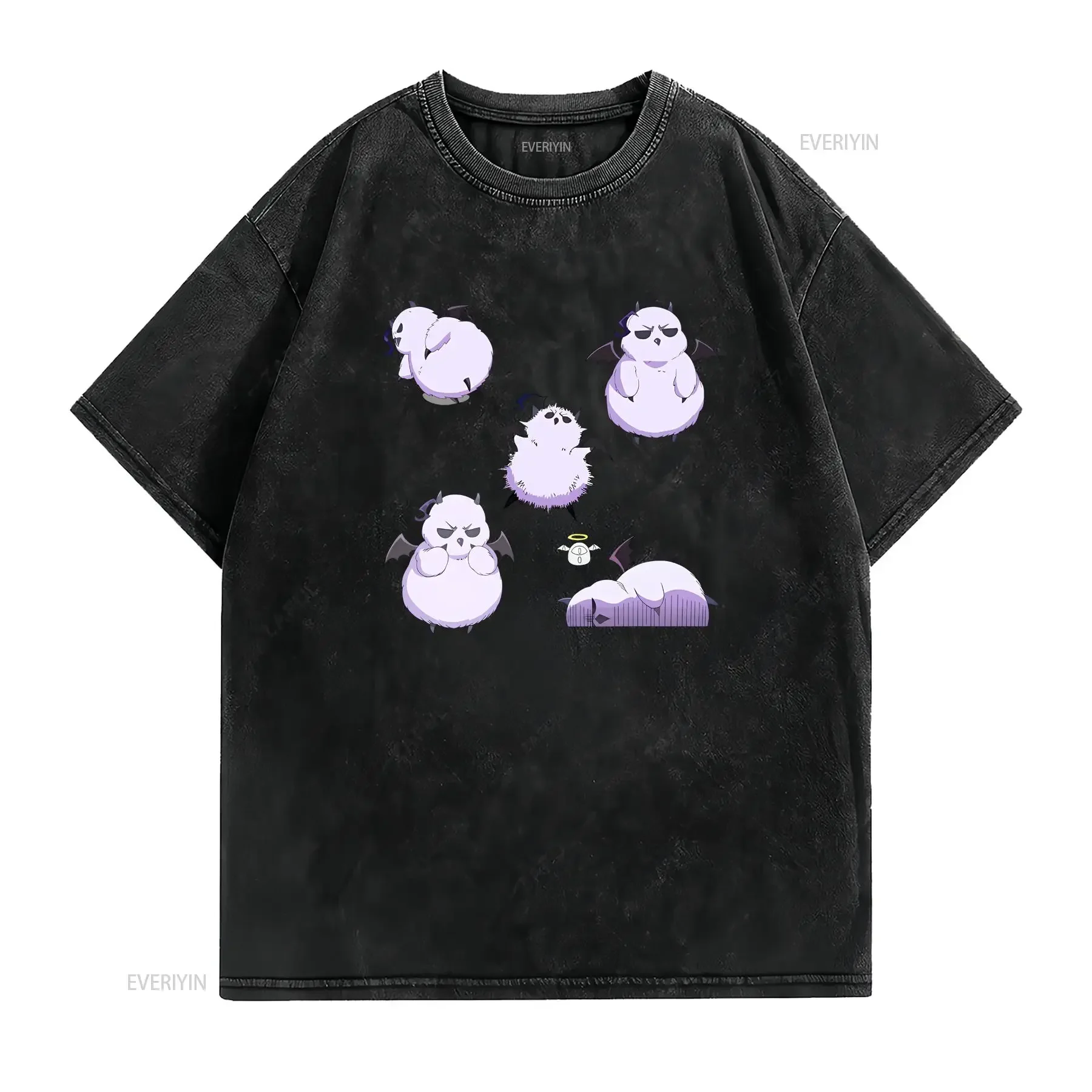 Sensei Fluffy from Iruma T Shirt  vintage Washed Slightly Stylish Stretched Comfortable Versatile Unisex Top For Everyday Wear