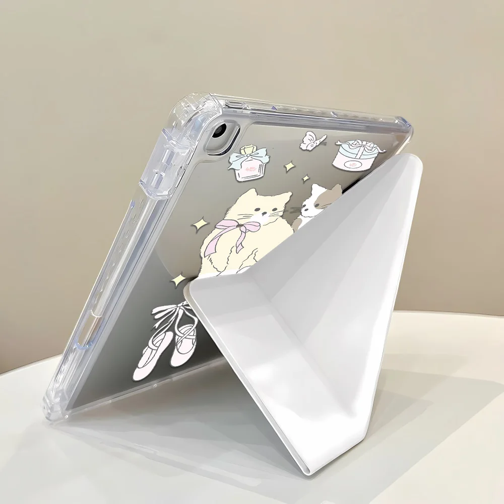 حافظة شفافة لجهاز iPad Air 5 4 Air 11 A16 11th iPad Pro 11 12.9 13 M5 10th Gen 10.9 10.2 9th 8th 7th 11 "mini 7 6 مع حامل قلم #6