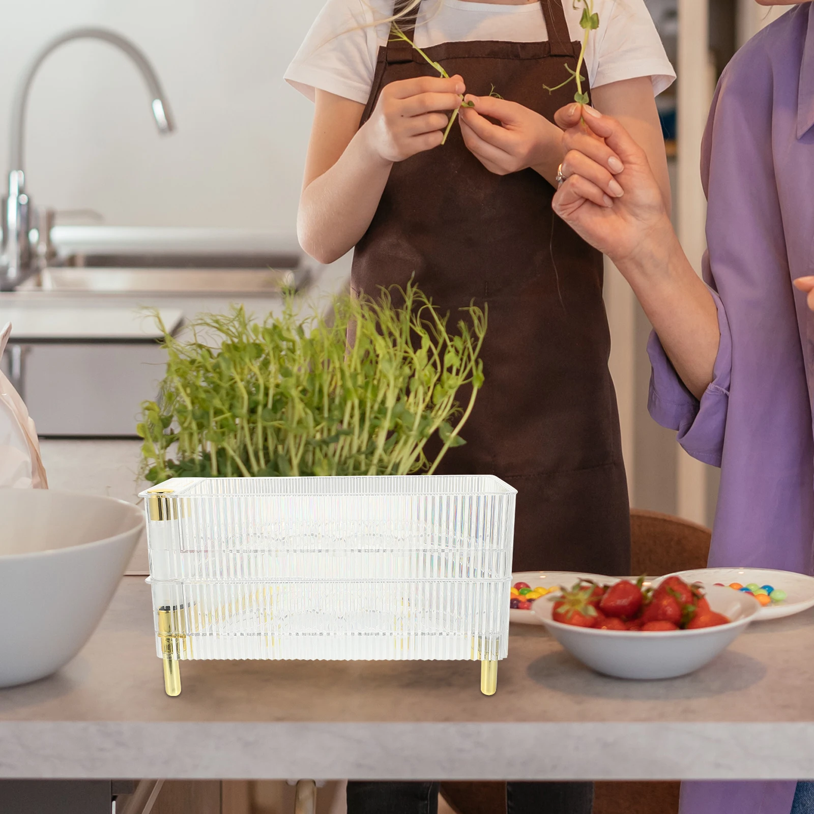 

Egg Holder Large Capacity PET Material Safe Durable Storage Rack ganizing Tray Fits Sizes Anti Collision Transparent Container
