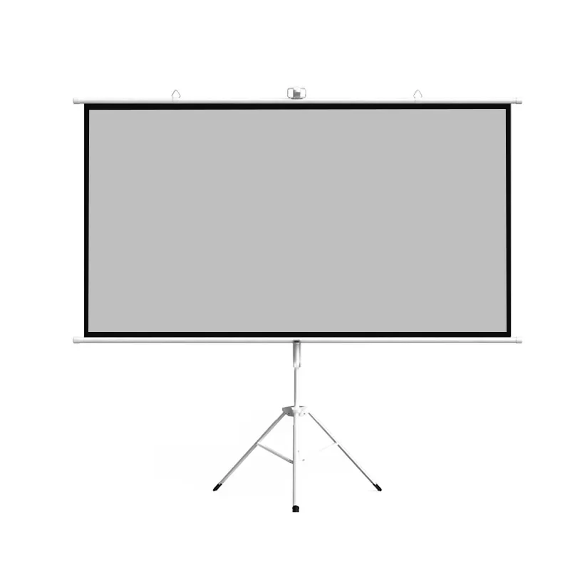 84 inch 16:9/4:3 Matt White Mobile portable floor tripod projector screen office home theater HD support projection 