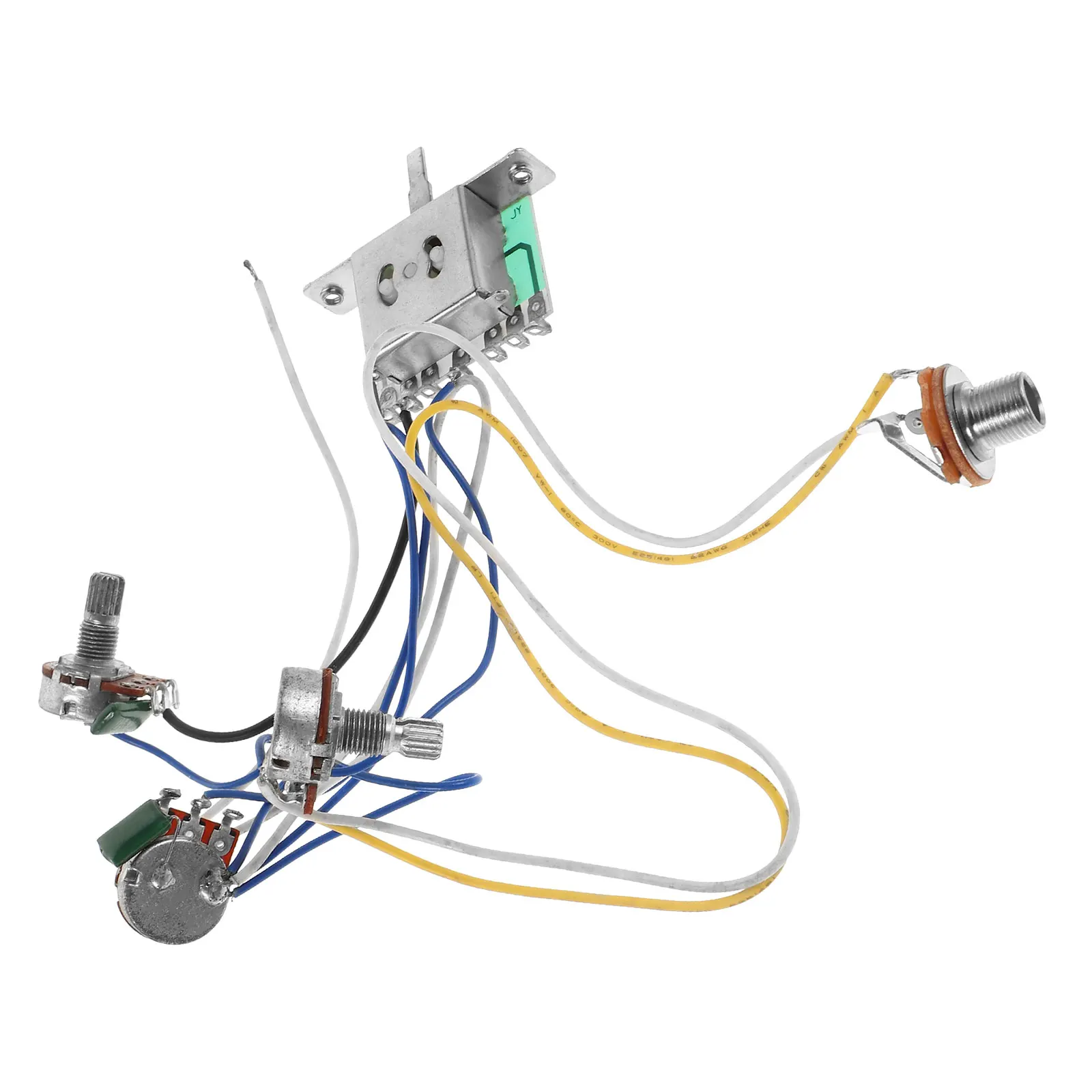 

Electric Guitar Accessories Electronics Kit Active Circuit Metal Bass Volume Knob Plastic Harness Parts Control Knobs