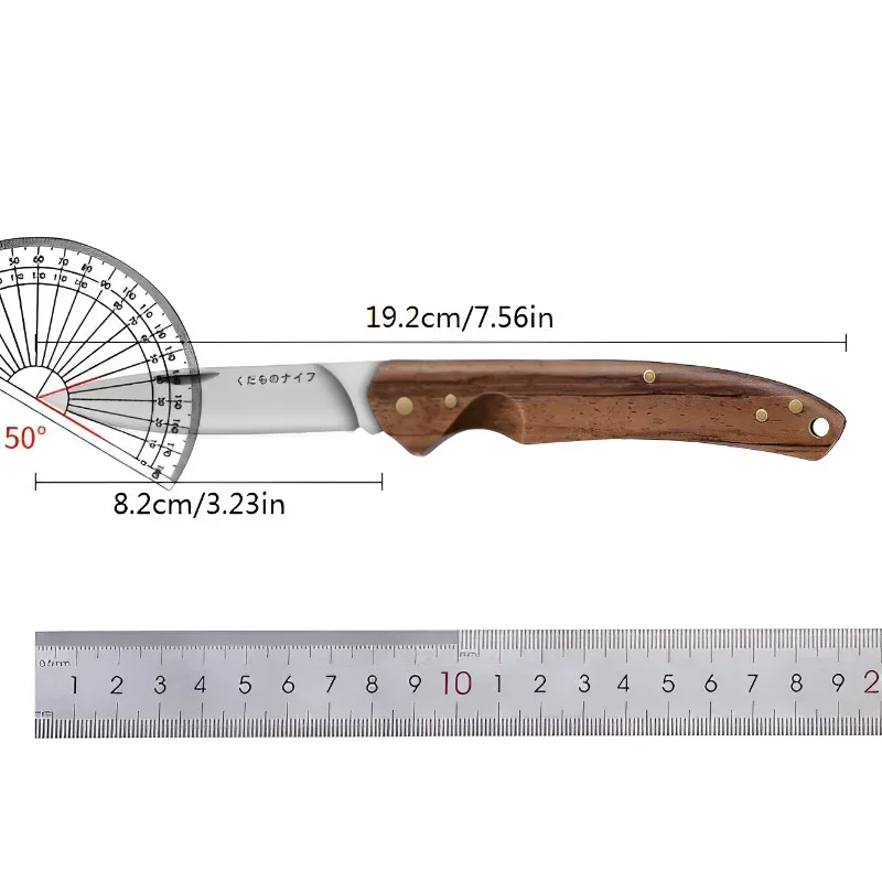 Selected multi-purpose folding fruit knife, stainless steel forging, home melon and fruit peeling knife, portable outdoor knife