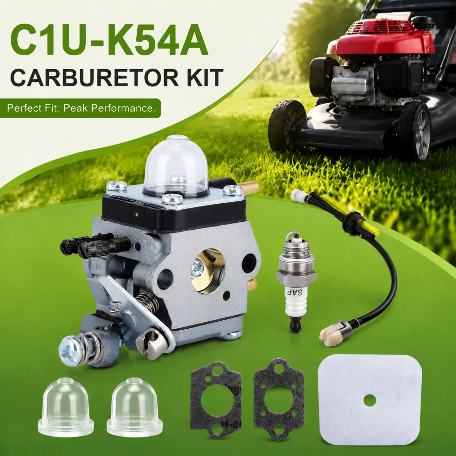 C1U-K54A Brushcutter Carburetor Kit For Mantis Tiller 7222 7225 7210 7924 7920 …