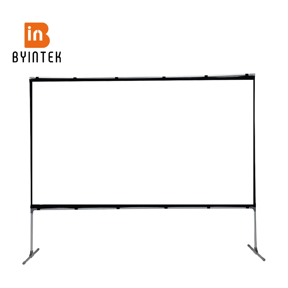 Byintek Tela Projetor 100 Polegadas Dupla Face Sem Rugas