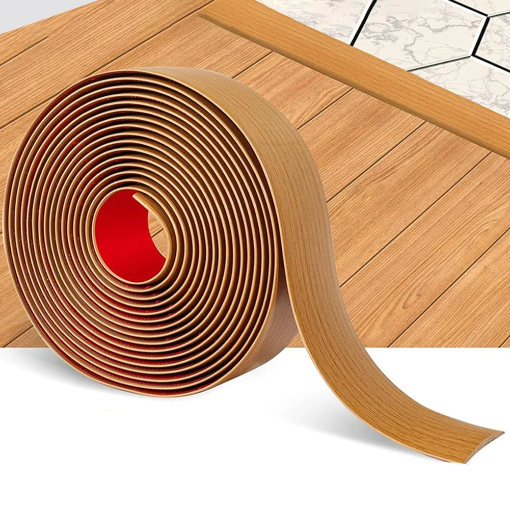 Wood Floor Transition Strip Edge Closing Strip Floor Seam Pvc Wear-Resistant Soft Plastic Flat Buckle Dge Pressing Threshold