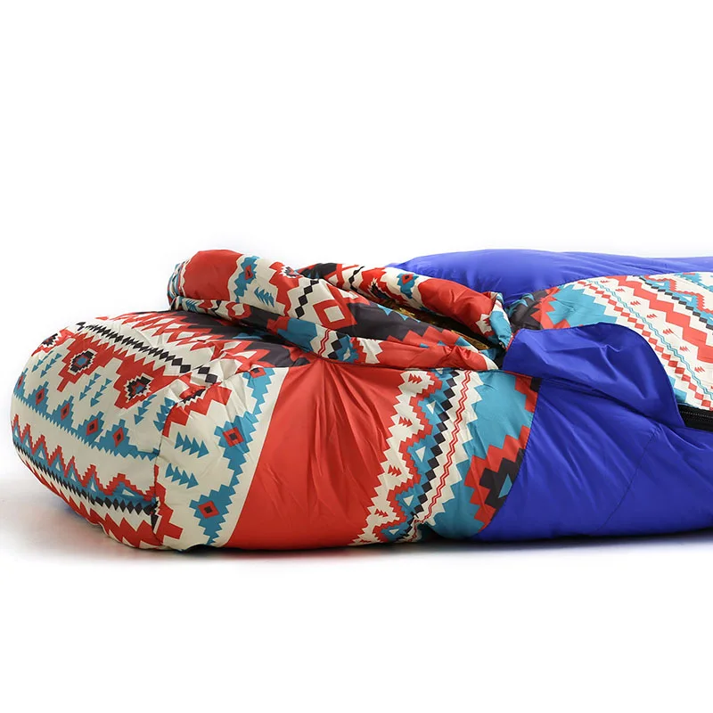 Ultra Light Nylon Adult Winter Mummy Sleeping Bag Waterproof With Down And Silk Outdoor Warm Camping & Hiking Product