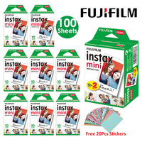 Fujifilm Instax Mini Film White 10 20 40 60 80 100 Sheets For FUJI Instant Photo Camera Mini 12/11 Mini 9 8 7 70 90 Film Camera