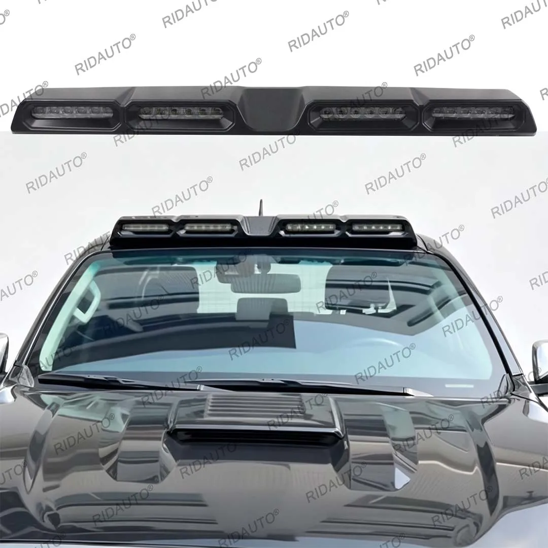 For Hilux Travo 2026 Prerunner & 4TREX Roof Spotlight Lamp 4x4 Car Roof Led Bar Pickup Matte Black Roof Lights Car Accessories
