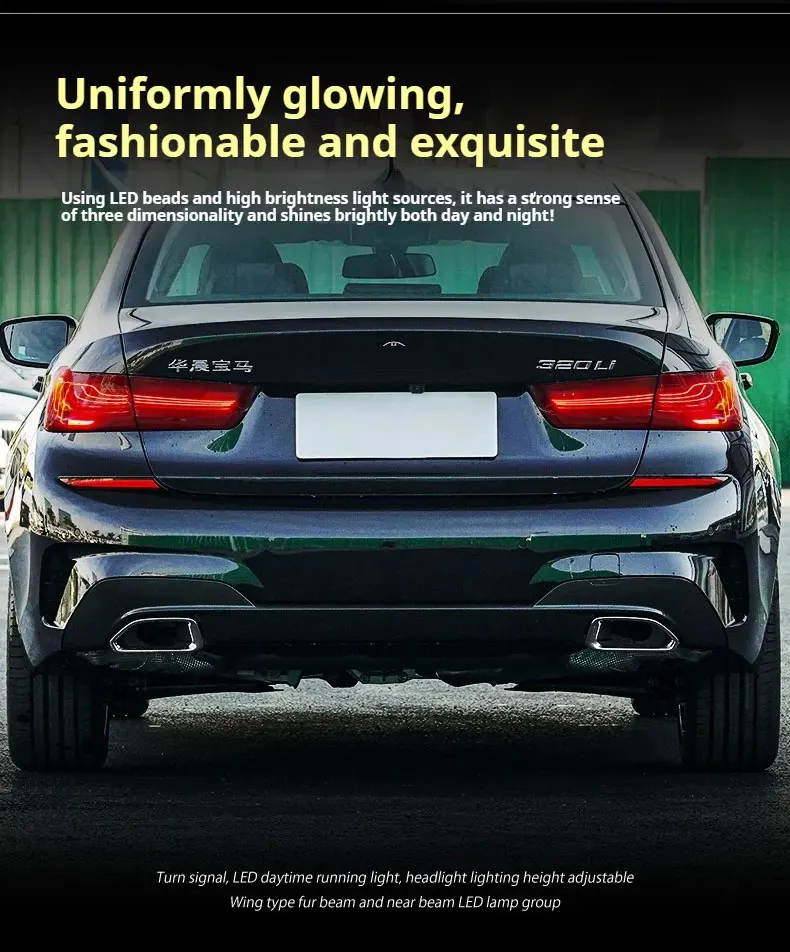 

LED Tail Lamp For BMW 3 SERIES LED Tail Light 2020-2023 320i 325i 330i G20 G28 Rear Fog Brake Turn Signal Automotive Accessories