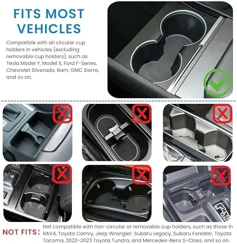 صواني السيارات وطاولات السيارة لأجهزة الكمبيوتر المحمولة، 360 °   طاولة حامل أكواب دائرية، عالمية