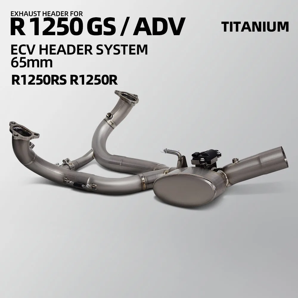 

Мотоциклетный выхлопной коллектор, совместимый OE глушитель, полностью титановый эвакуационный коллектор 65 мм для BMW R1250GS ADV R1250RS R1250R