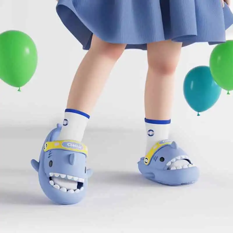 

Children's Sandals Shark Summer Boys & Girls 2025 New Cartoon Anti-Slip Toddler Baby Breathable