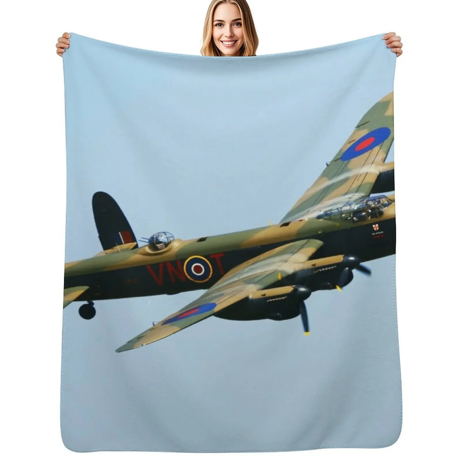 

Avro Lancaster PA474 Throw Blanket Nap Bed Fashionable Soft Big valentine gift ideas Blankets