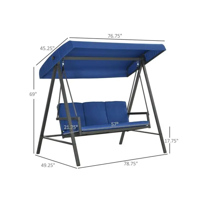 Kursi Ayun Teras Luar Ruangan dengan Bantal untuk Relaksasi dan Kenyamanan, Ideal untuk Penggunaan di Taman dan Halaman Belakang