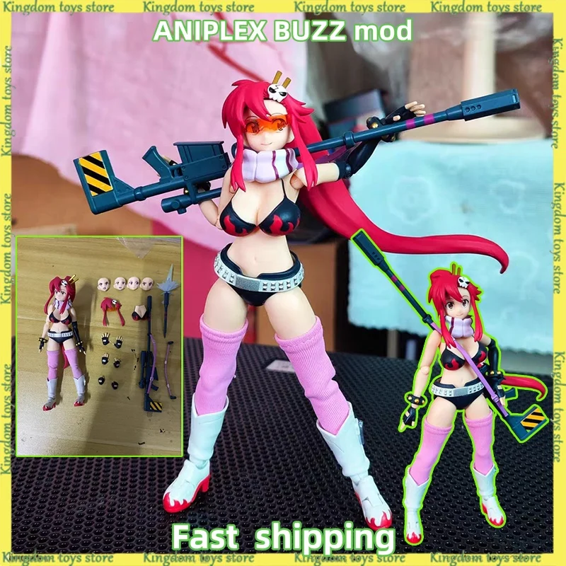 متوفر في المخزون الأصلي ANIPLEX BUZZ mod Tengen Toppa Gurren-Lagann أنيمي الشكل ليتنر يوكو الشكل جمع تمثال مكتب اللعب الهدايا