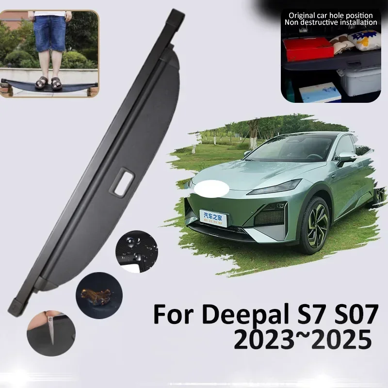 

Rear Trunk Cargo Cover For Deepal S7 S07 2023 2024 2025 Partition Board Privacy Rear Shielding Shade Anti-peeping Car Accessorie