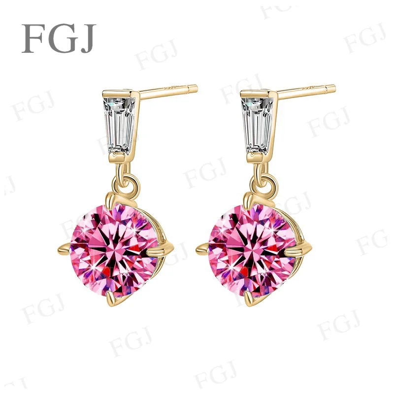 2ct Moissanit-Ohrringe S925 Sterling Silber Ohrstecker Damen-Modeschmuck Mit Zertifikat Feiner Schmuck Jubiläumsgeschenk – Detail 10