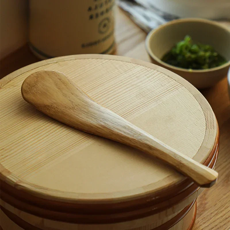 WinterMOYmemorial-Cuillère à Riz en Bois Naturel, Antiarina, Ustensiles de Cuisine, Outils pour Riz, Pommes de Terre, Salades, Fournitures