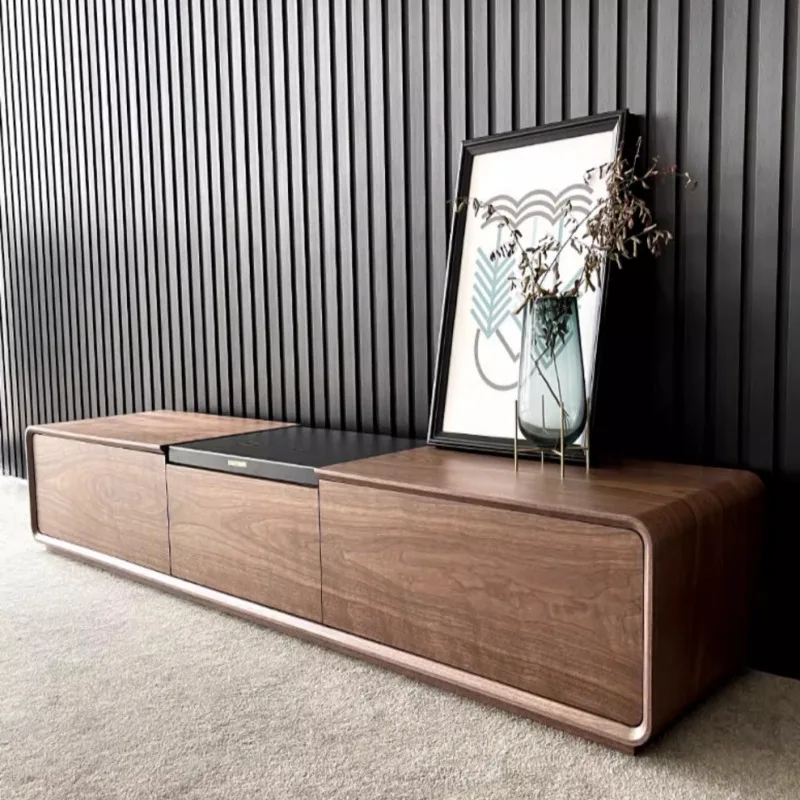 Laser TV Cabinet Electric Telescopic Cabinet Simple Peak Rice Special