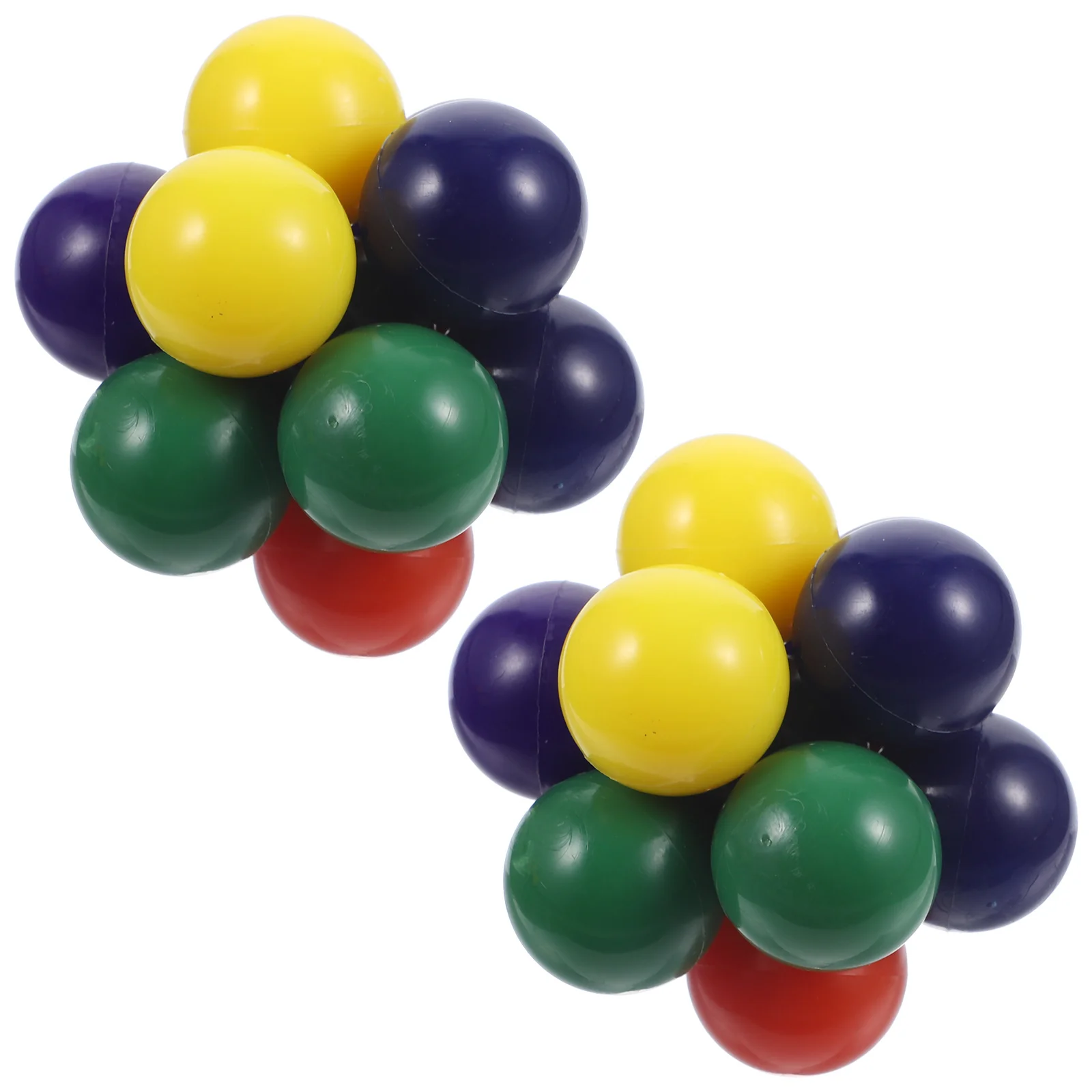 2개 세트 교체 가능한 구슬 스트레스 해소 무지개 공 감각 놀이 휴대용 책상 피젯 재미있는 압력 통증 완화