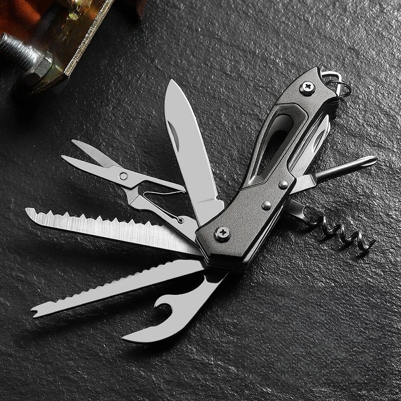 

Multifunctional Keyblade Outdoor Self Defense Emergency Portable Folding Knife EDC Tool